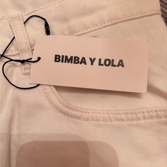 BIMBA Y LOLA White Jeans SIZE 42 - Picture 4 of 5